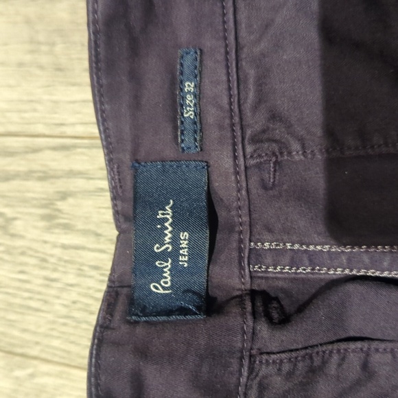 Men's Paul Smith Eggplant Purple Chinos - Size 32R In Excellent Condition - Picture 4 of 8